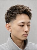 ナチュラルショート×ハイライト｜爽やかヘア