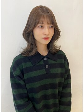 アクシス 栄店(`AXIS) 森崎ワンホンレイヤー/ミルクティーブロンド/ダークブルー/栄