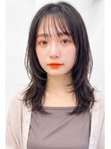 20代30代◎透明感ショコラアッシュミディアムレイヤー