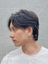 サームマン 人形町(SARM MAN) 柔らかな毛流れで魅せる韓国風センターパートショート