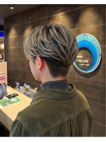 ブルーバイブレーション BlueVibration&nbsp;メンズ　ハイライト　ベージュ　ニュアンスパーマ