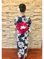 ラナシエン (RanaCien)&nbsp;○RanaCien○ イケダ 浴衣風ぐるま結び 編み込みスタイル