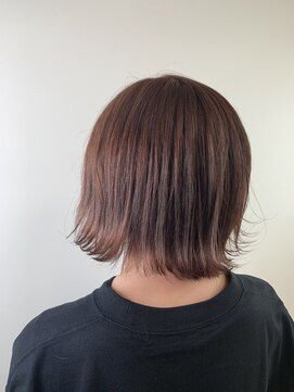 チェレ ロッソ 金剛店(Chere rosso) コーラルピンク×切りっぱなし