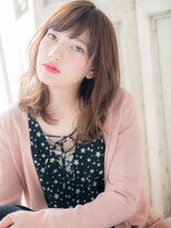 クオーレ ヘア アンジュ 水戸店(CUORE HAIR ange)&nbsp;*ange水戸*…くせ毛風ルーズな無造作ウェーパーマ小顔セミディa