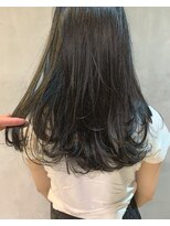 キチ(kichi.)&nbsp;[kichi.] 地毛風ブルーブラック×レイヤーロング