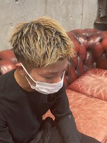 エルエー バーバーショップ 草津店(L.A BARBERSHOP)&nbsp;店長【橋本】金髪ショートスタイル