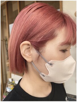 ヘア デザイン ギタ(HAIR DESIGN GHITA) 大人ピンク