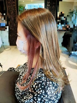 ヘアリゾート粋 ティガ 池袋店(tiga) インナーカラー×ピンク☆