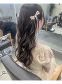 【お呼ばれ】ハーフツイン