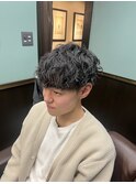 ツイストスパイラル 前髪おろし【メンズ/バーバー/理容室】