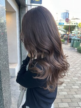 イロプラスソイ(iro + soi) ▲ラベンダーベージュ×波うちロング▲