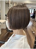 40代50代大人ボブ白髪ぼかしハイライト酸性ストレート髪質改善