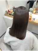 縮毛矯正×艶グレージュ【町田/髪質改善】