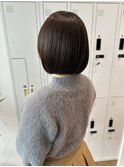 Say.ショートボブブルーカラー地毛風ストレートミニボブ表参道