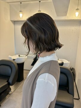 グラス 春吉1号店(glass) ニュアンスパーマ×Olive color