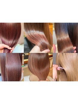 『髪質改善』髪質&ダメージレベルを把握してオーダーメイドの処方を。髪質改善カラーは圧倒的艶髪に◎