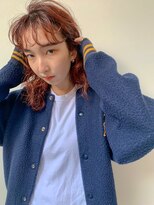 ホネン(honen)&nbsp;アプリコットオレンジワインレッドレイヤーフェイスフレーミング