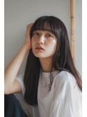 ダークブルージュラフストレート