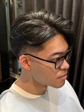 ヒロギンザ 新橋銀座口店(HIRO GINZA) テーパーフェード×73かきあげ