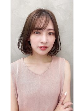 シルクレイ 新宿店(Silk-lei) ふんわりカールのこなれミディ/小顔前髪カット/新宿春夏ヘア