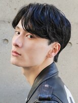 ルーシー 渋谷(LUCEY) センターパートフェザーパーマシャドウパーマメンズパーマ