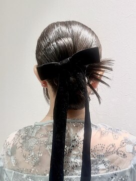 ティエナビューティー(TIENA BEAUTY) 結婚式お呼ばれヘア　リボンヘア