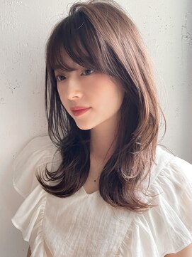アグノス 青山(Agnos) 美髪大人可愛い黒髪くびれヘア小顔サイドバング#341f1123