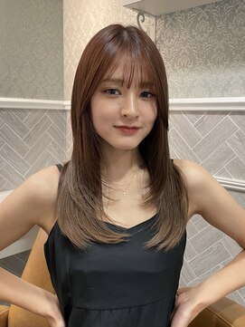 ロンド 銀座(Lond) ★Shina/黒髪ココアベージュ小顔レイヤー髪質改善縮毛矯正86
