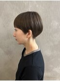 マッシュショート/マットグレージュ