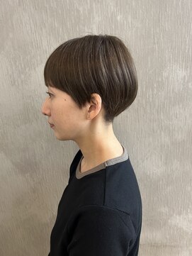 マッシュショート/マットグレージュ