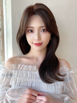 エイミーバイアフロートザガーデン 浦和店(amie by afloat the garden) 暗髪でも出せるこなれ感！フェイスレイヤー×ロングヘア【浦和】