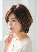 川越/ショート/ボブ/ハイライト/白髪ぼかし/白髪染め