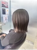 アンブレラ・グレージュ・切りっぱなし