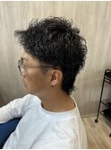 マレットヘア×メンズスタイル