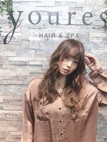 ユアーズ ヘアー 新宿EAST(youres hair)&nbsp;大人可愛い　ゆるふわ　ニュアンスカール　秋冬コーデ　mayo