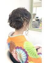 ヘアアンドメイクジップ恵比寿 (Hair＆Make ZIP)&nbsp;ツインアップスタイル　袴　着付け