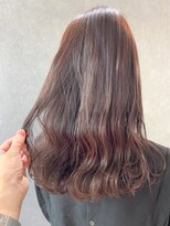 ジーナ 福岡天神(Zina)&nbsp;小顔セミウェットウェーブピンクベージュハイライトカラー