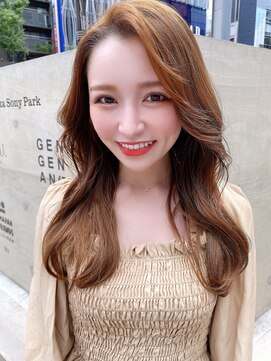 ロンドアベニール 北千住(Lond avenir) 韓国風ロングレイヤー　ナチュラルブラウン　西田大樹