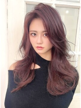 アリュウル 表参道(ALLURE) 上品色気ピンク/韓国くびれレイヤーカットデジタルパーマ/千葉