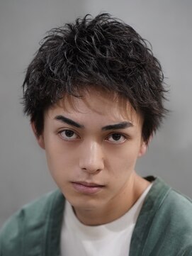 フィフス トウキョウ (fifth TOKYO) ビジネスショートツイストスパイラルパーマツーブロック刈り上げ