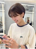 マッシュショート暗髪ショートハンサムショートショートボブ