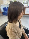 くびれカット×オリーブグレージュ