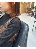 オレンジのインナーカラー