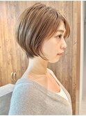 大人ショートボブショートヘア丸みショート30代40代50代表参道