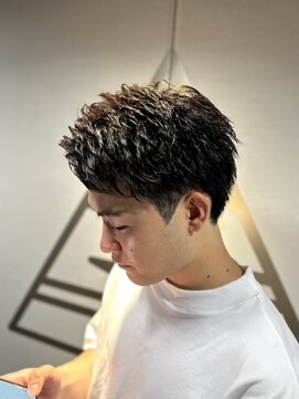 ライズ 渋谷店(RISE) 七三刈り上げスパイキーショートサマーツイストパーマ