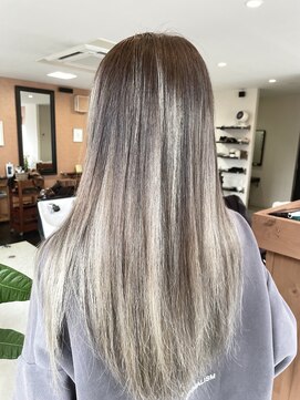 ヘアーサロン デペント(HAIR SALON Depend) ハイトーンセクションカラー　グレージュ