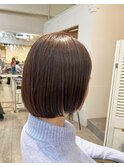 丸みのあるマッシュボブ