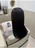 【美髪縮毛矯正で再現性100%艶髪】地毛風カラーで清楚な後ろ姿に