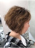 大人可愛い癖毛ショートボブ2504