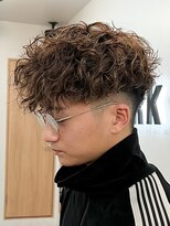 マッシュスパイラルパーマツイストスパイラル波巻きメンズ